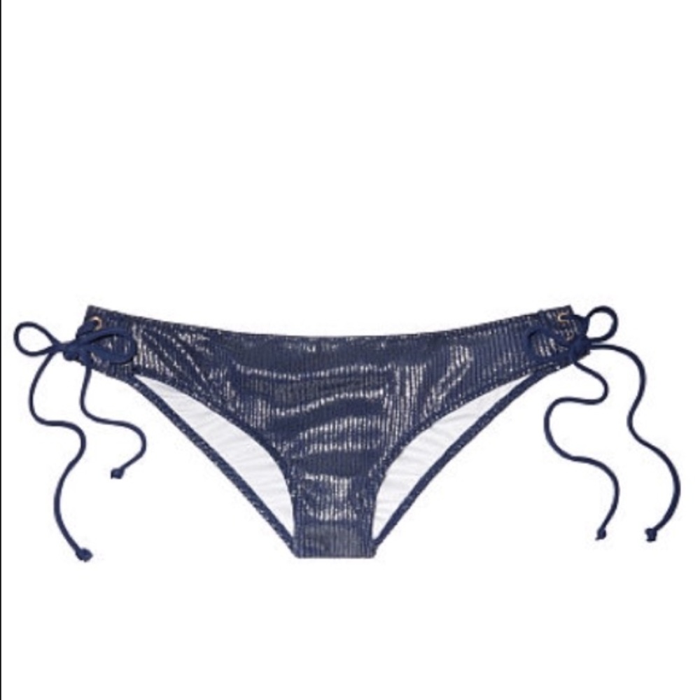 NWT PINK VS Lace-Up Cheekster Swim Bikini Bottom - Picture 3 of 6